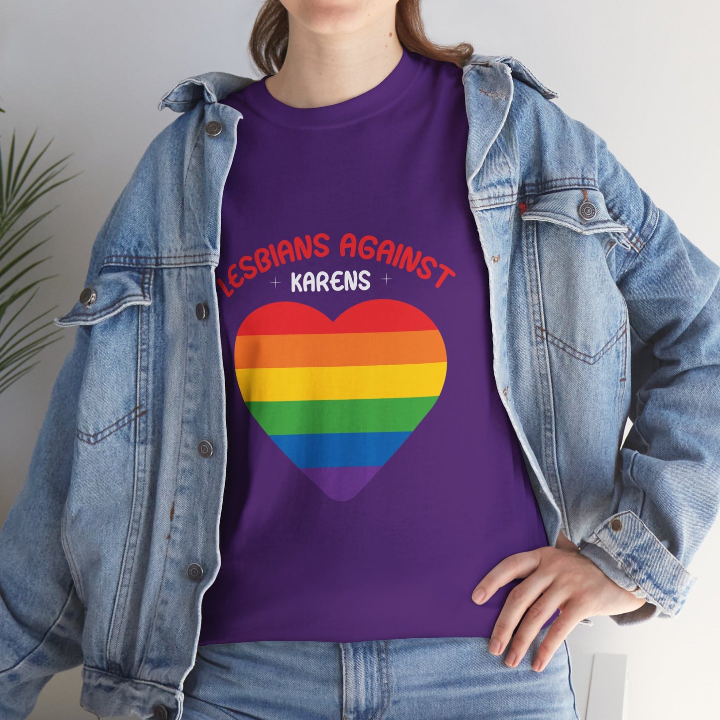Lesbians Against Karen Humor Novelty T-shirt For Gift Printify