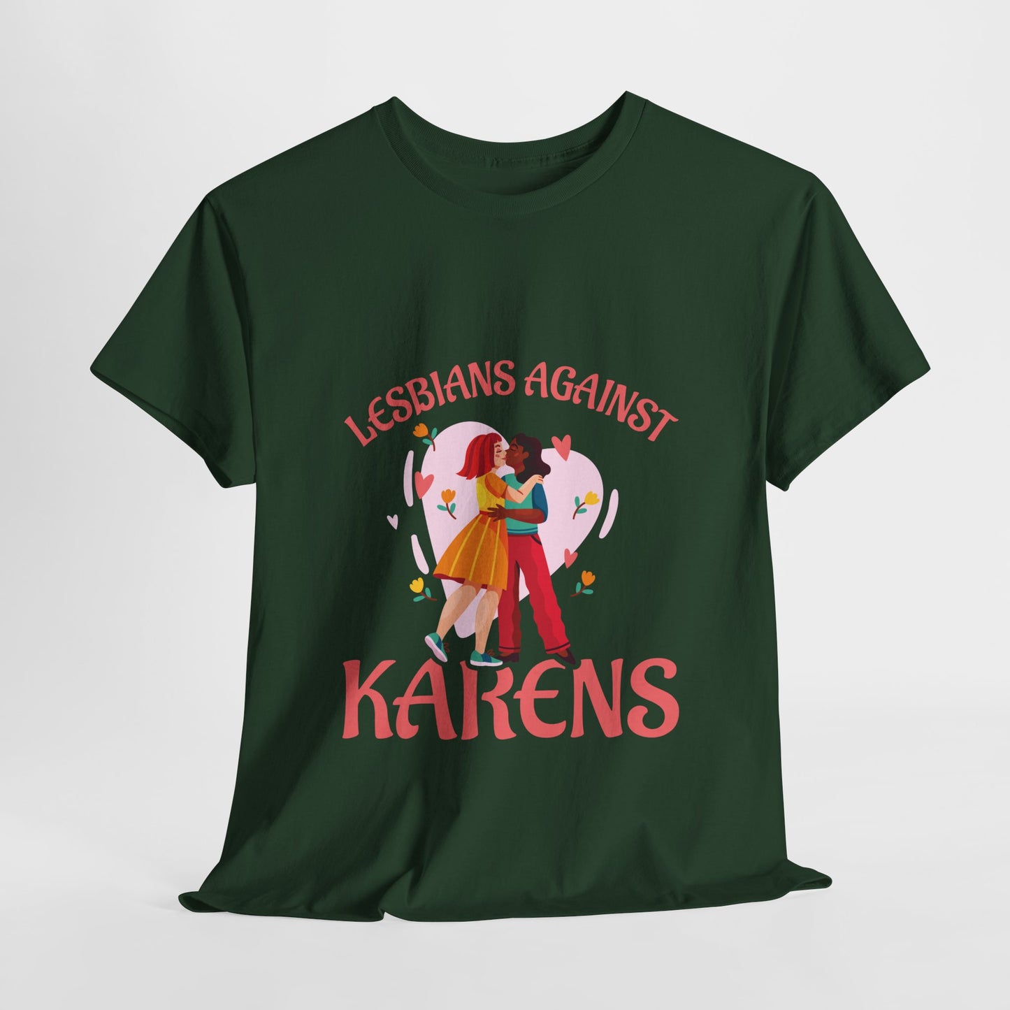 The Karens Collection T-shirts | Unisex Heavy Cotton Tee | Lesbians Against Karen Printify