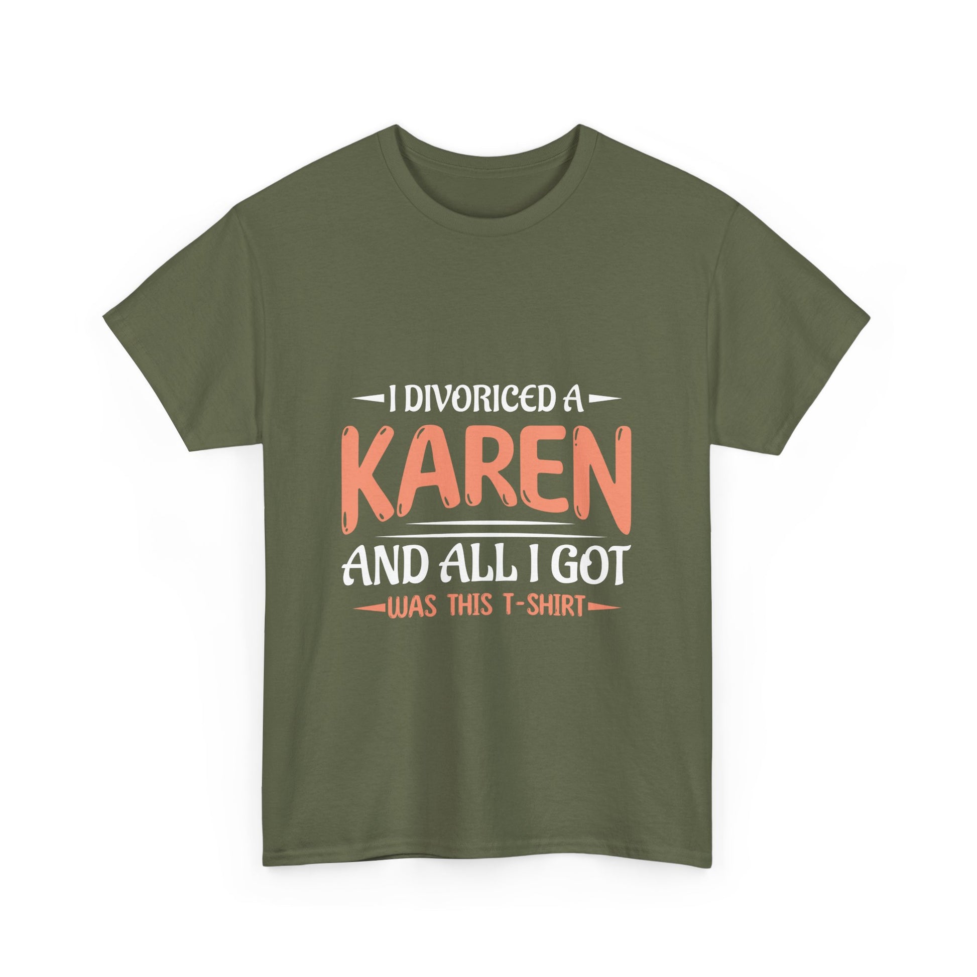 Karen's Collection T-shirt | Unisex Heavy Cotton Tee | I Divorced A Karen And I Got... Printify