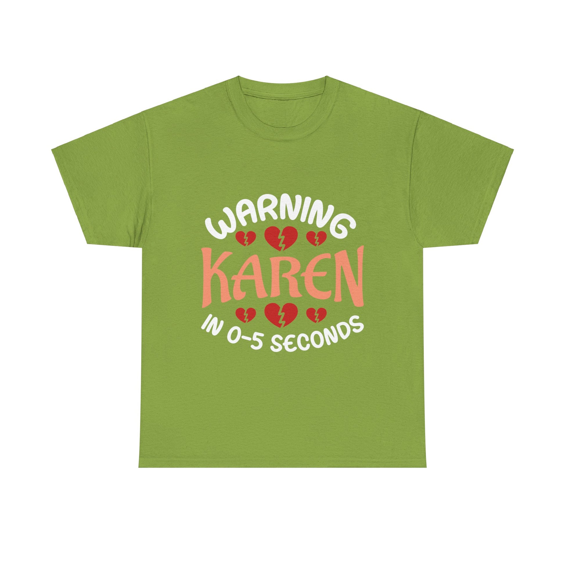 Karen's Collection T-shirt | Unisex Heavy Cotton Tee | Warning Karen In 05 Seconds Printify