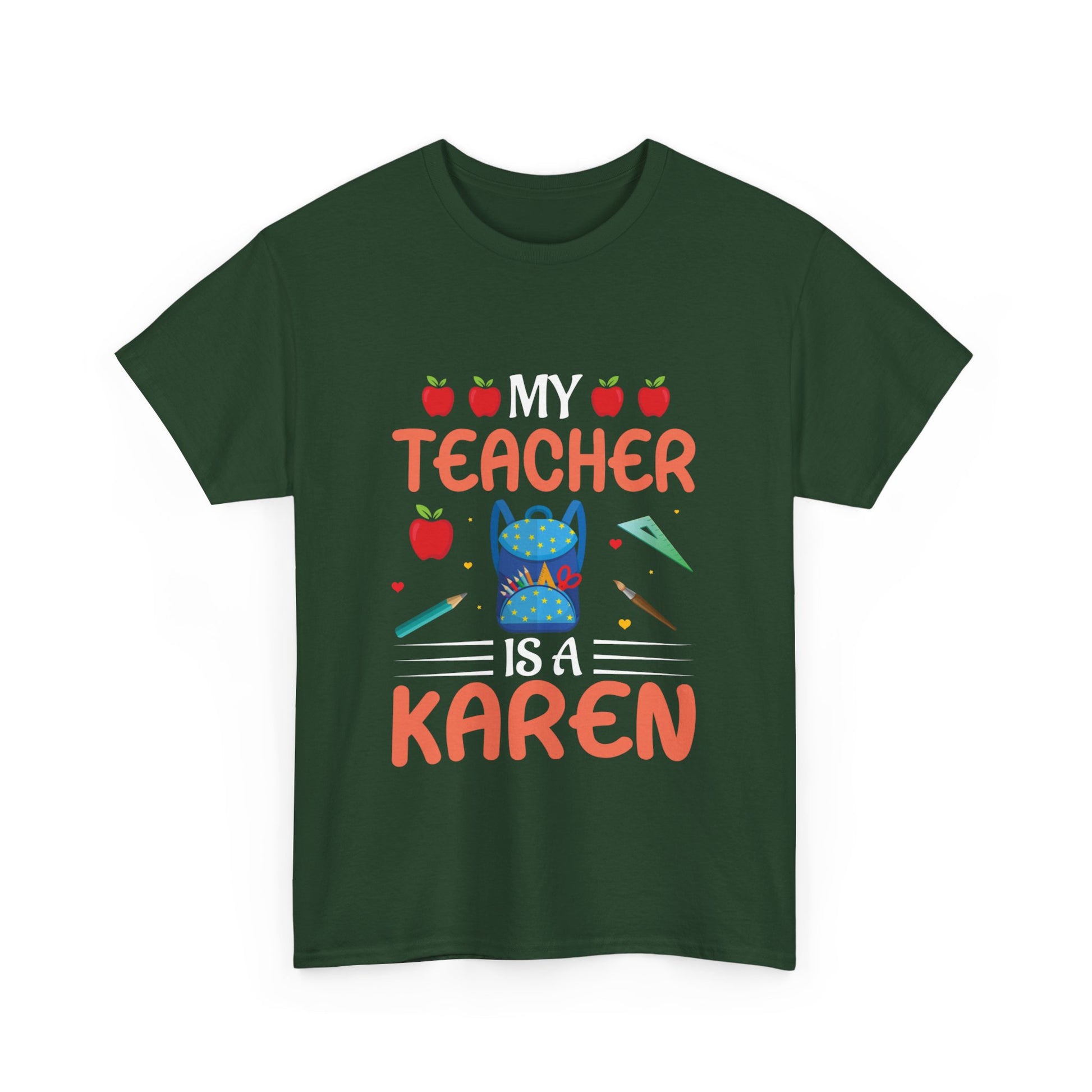 The Karens Collection T-shirts | Unisex Heavy Cotton Tee | My Teacher Is A Karen Printify