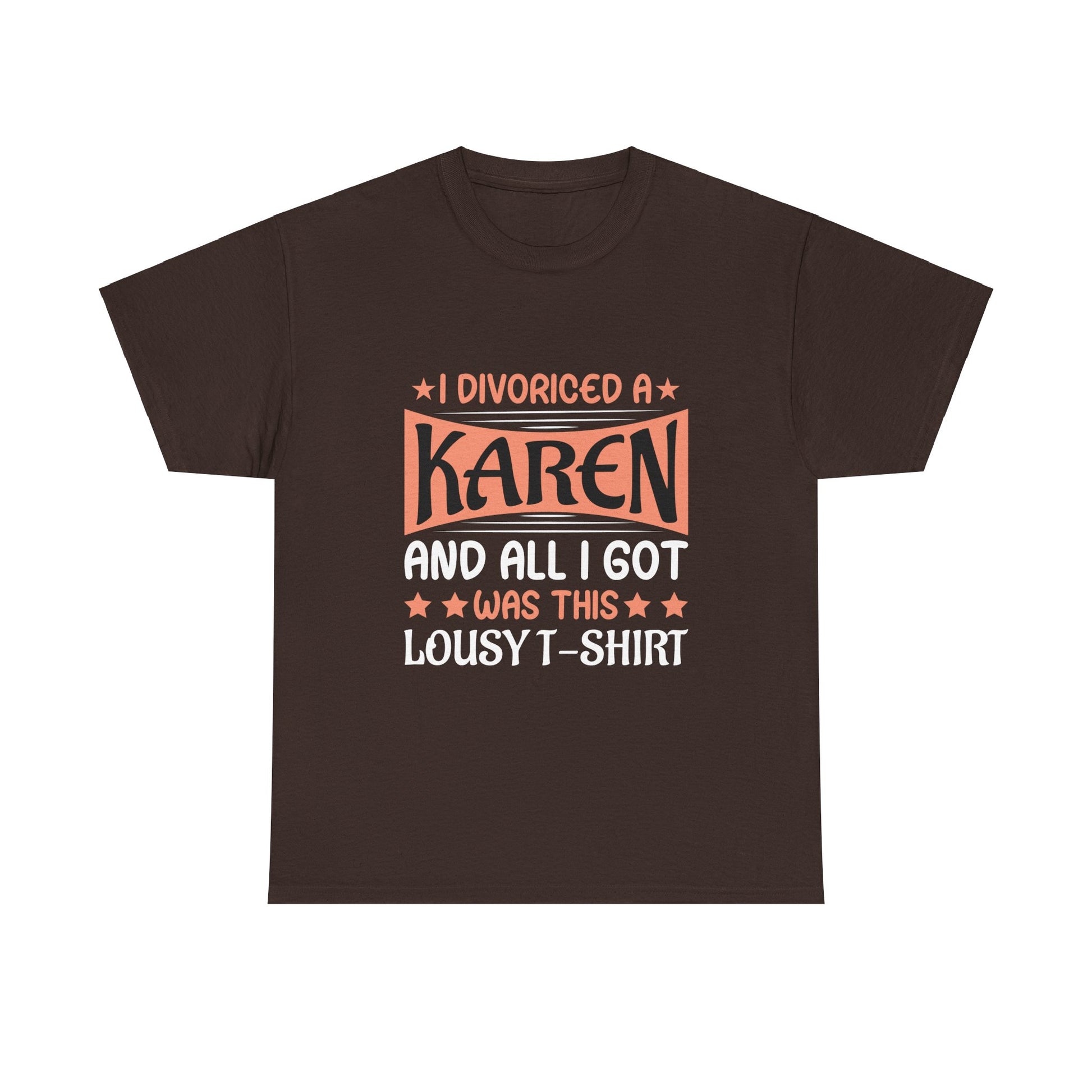 Karen's Collection T-shirt | Unisex Heavy Cotton Tee | I Divorced A Karen And I Got... Printify