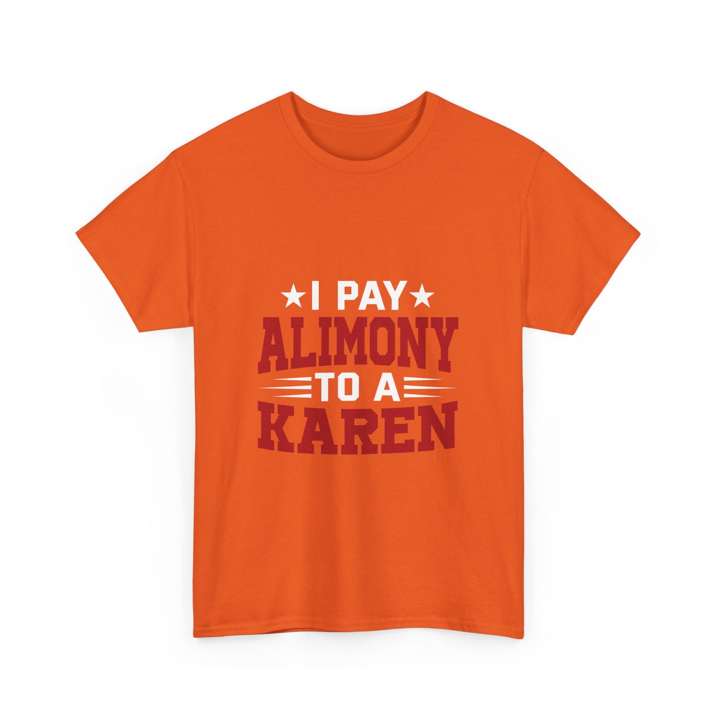 Karen's Collection T-shirt | Unisex Heavy Cotton Tee | I Pay Alimony To A Karen Printify