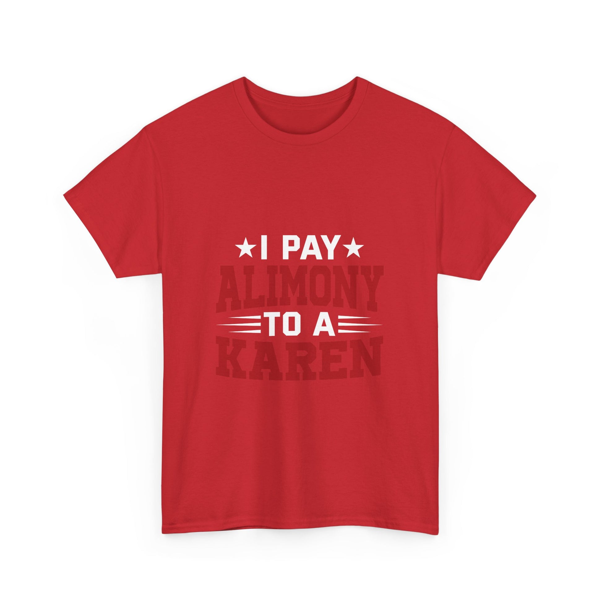 Karen's Collection T-shirt | Unisex Heavy Cotton Tee | I Pay Alimony To A Karen Printify