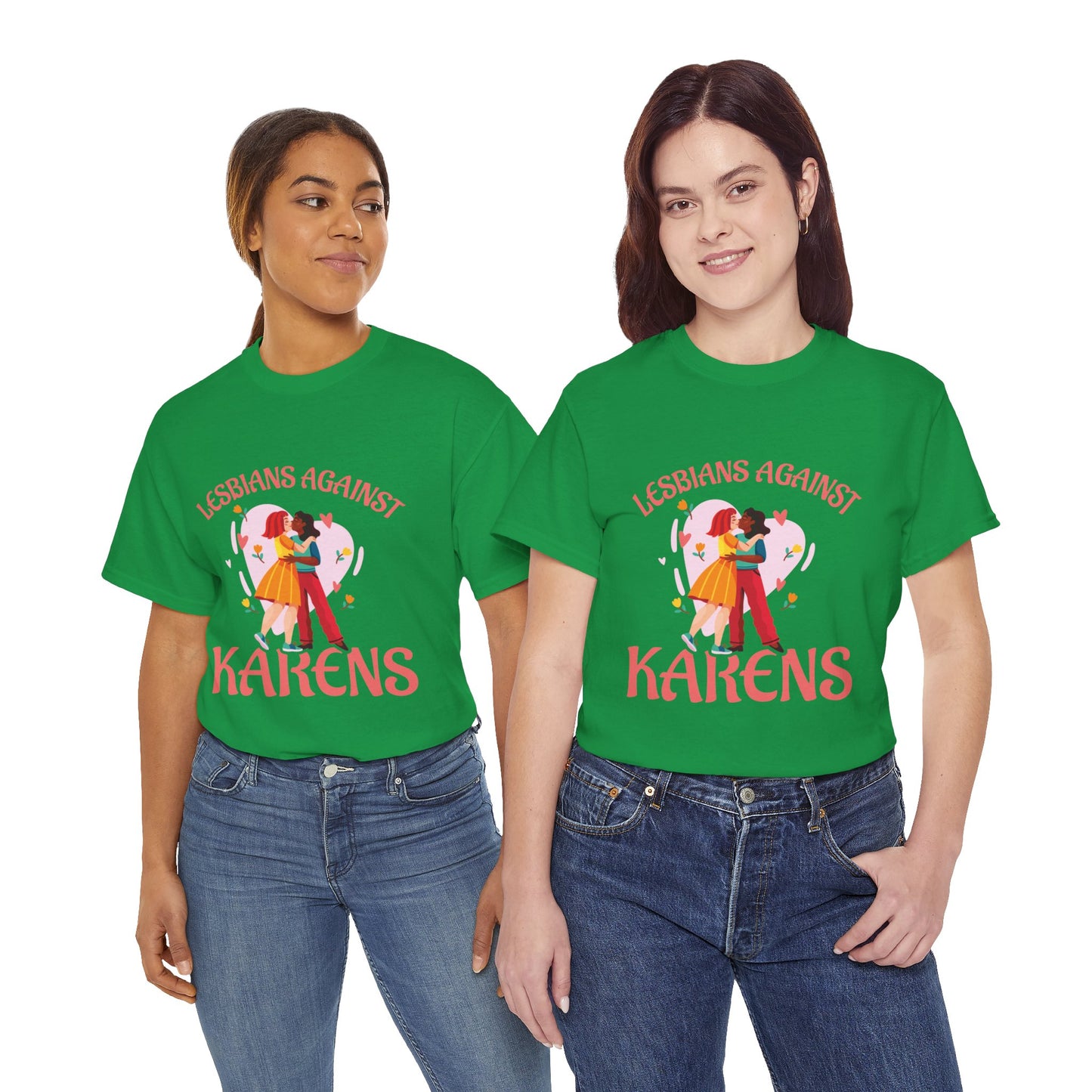 The Karens Collection T-shirts | Unisex Heavy Cotton Tee | Lesbians Against Karen Printify