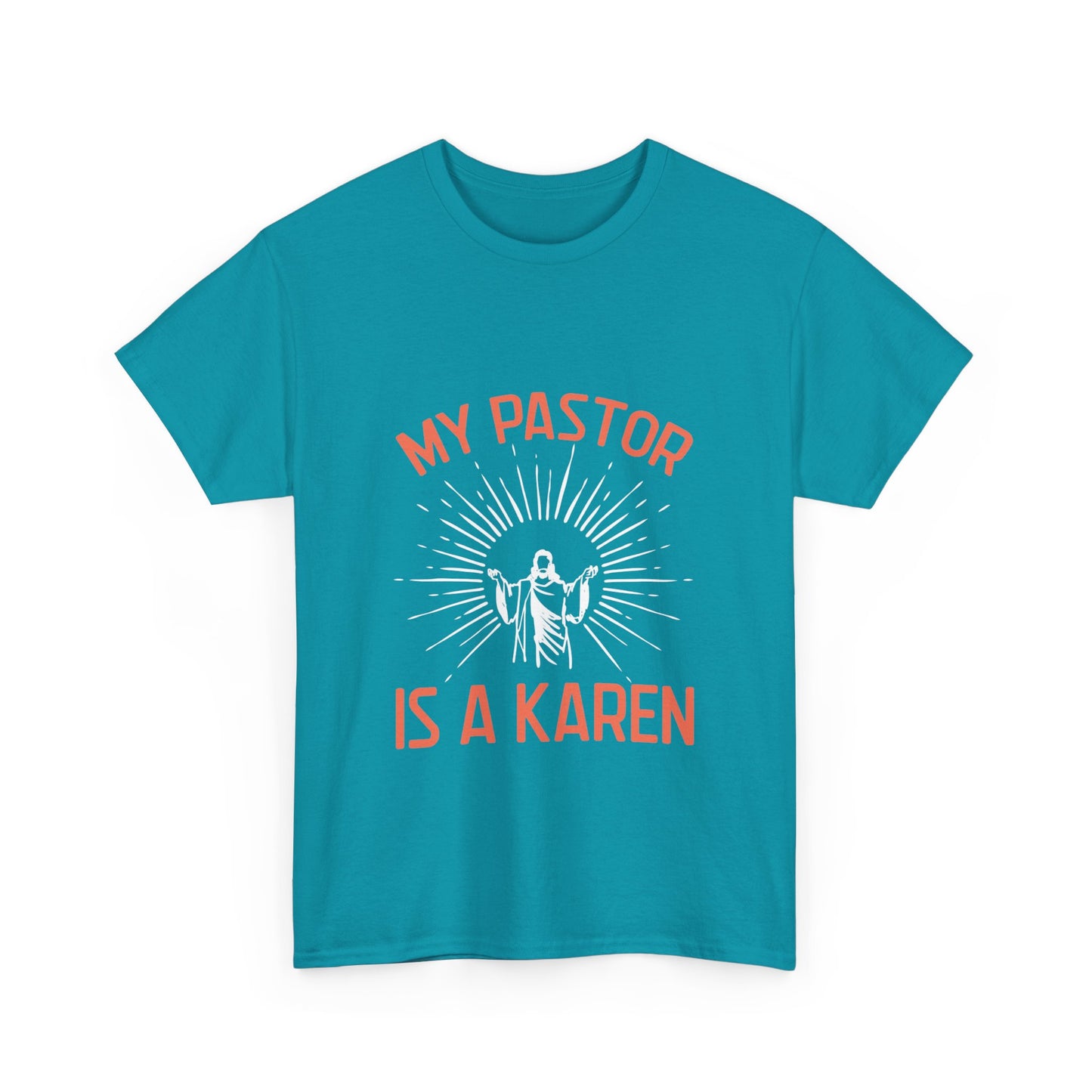 The Karens Collection T-shirts | Unisex Heavy Cotton Tee | My Pastor Is A Karen Printify