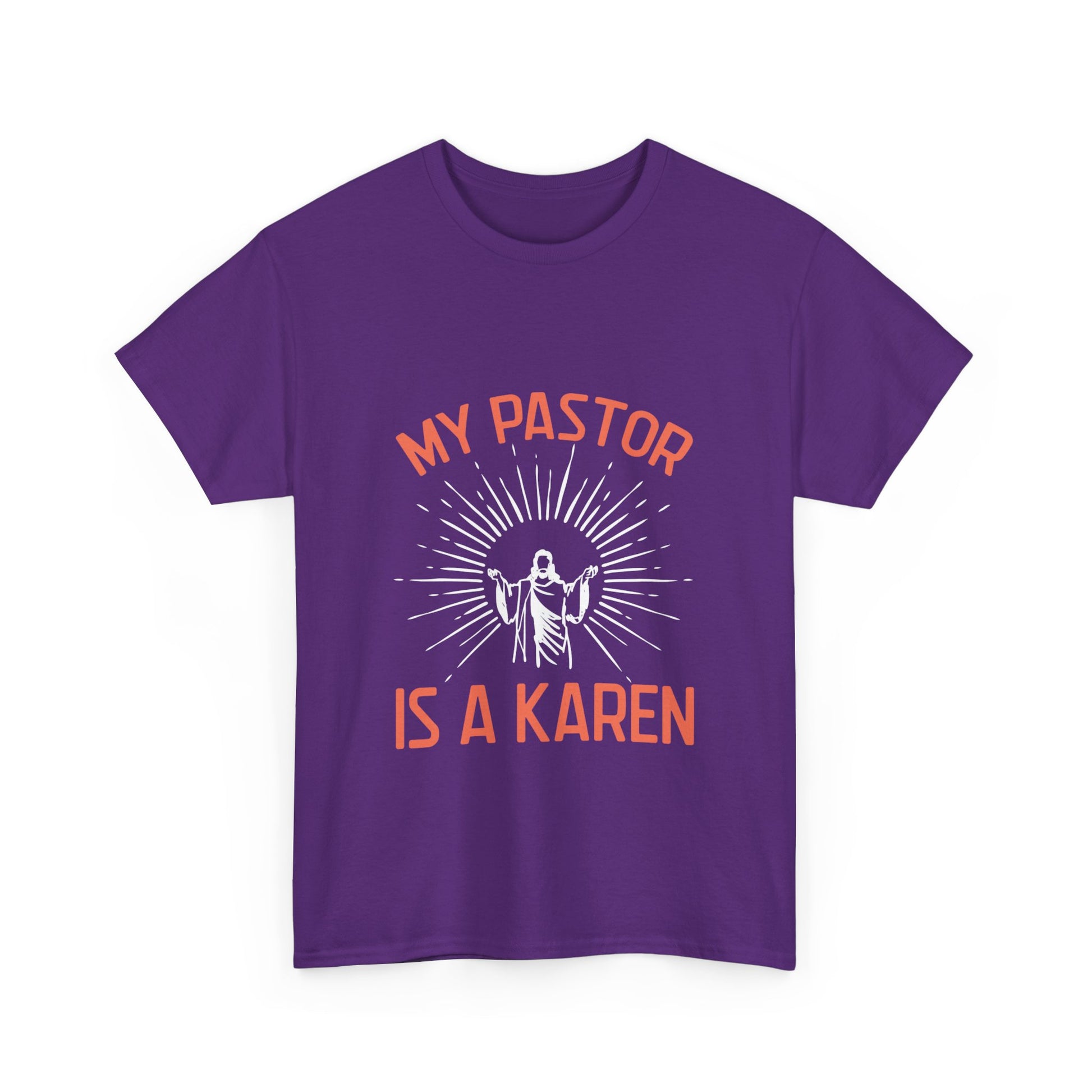 The Karens Collection T-shirts | Unisex Heavy Cotton Tee | My Pastor Is A Karen Printify