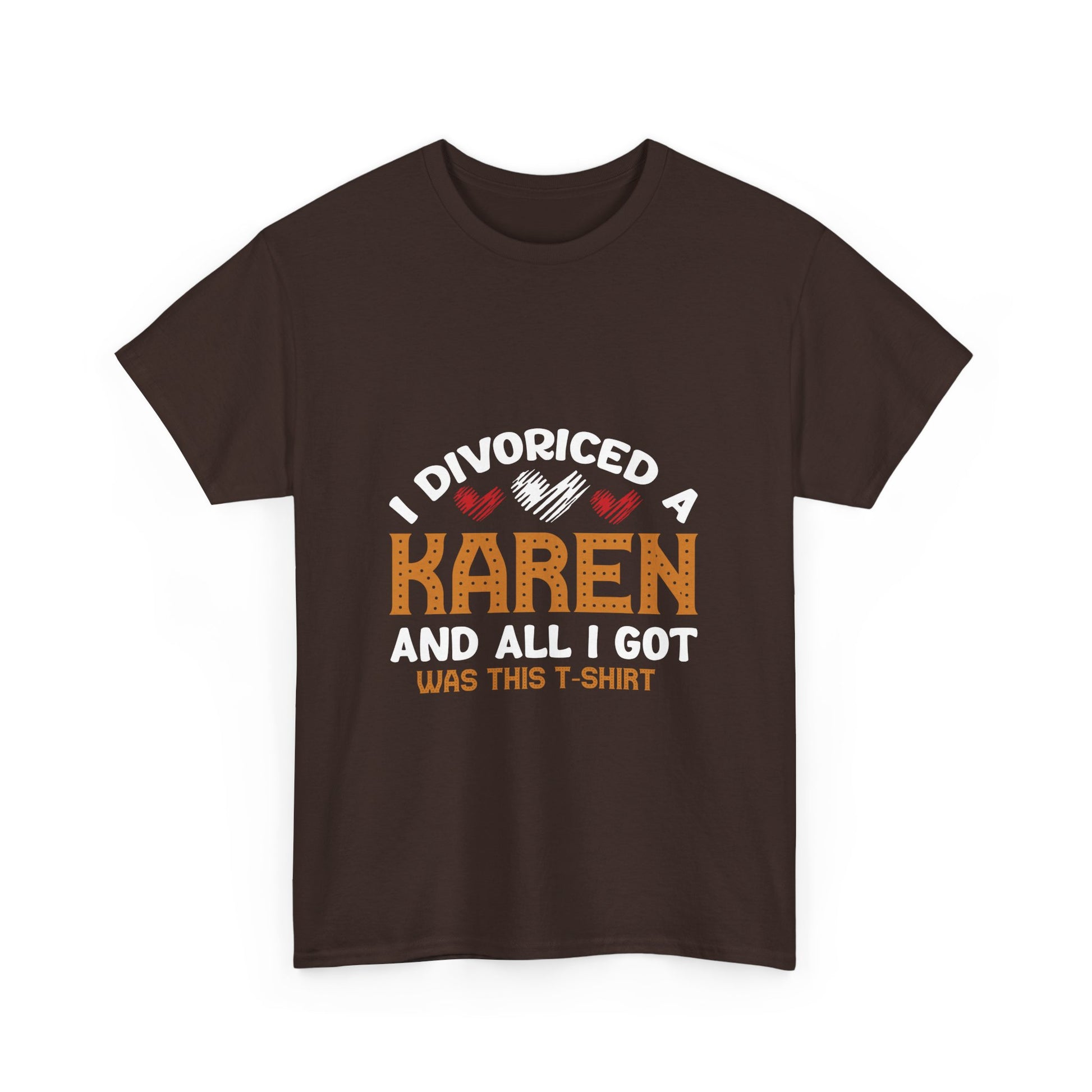 Karen's Collection T-shirt | Unisex Heavy Cotton Tee | I Divorced A Karen And I Got... Printify