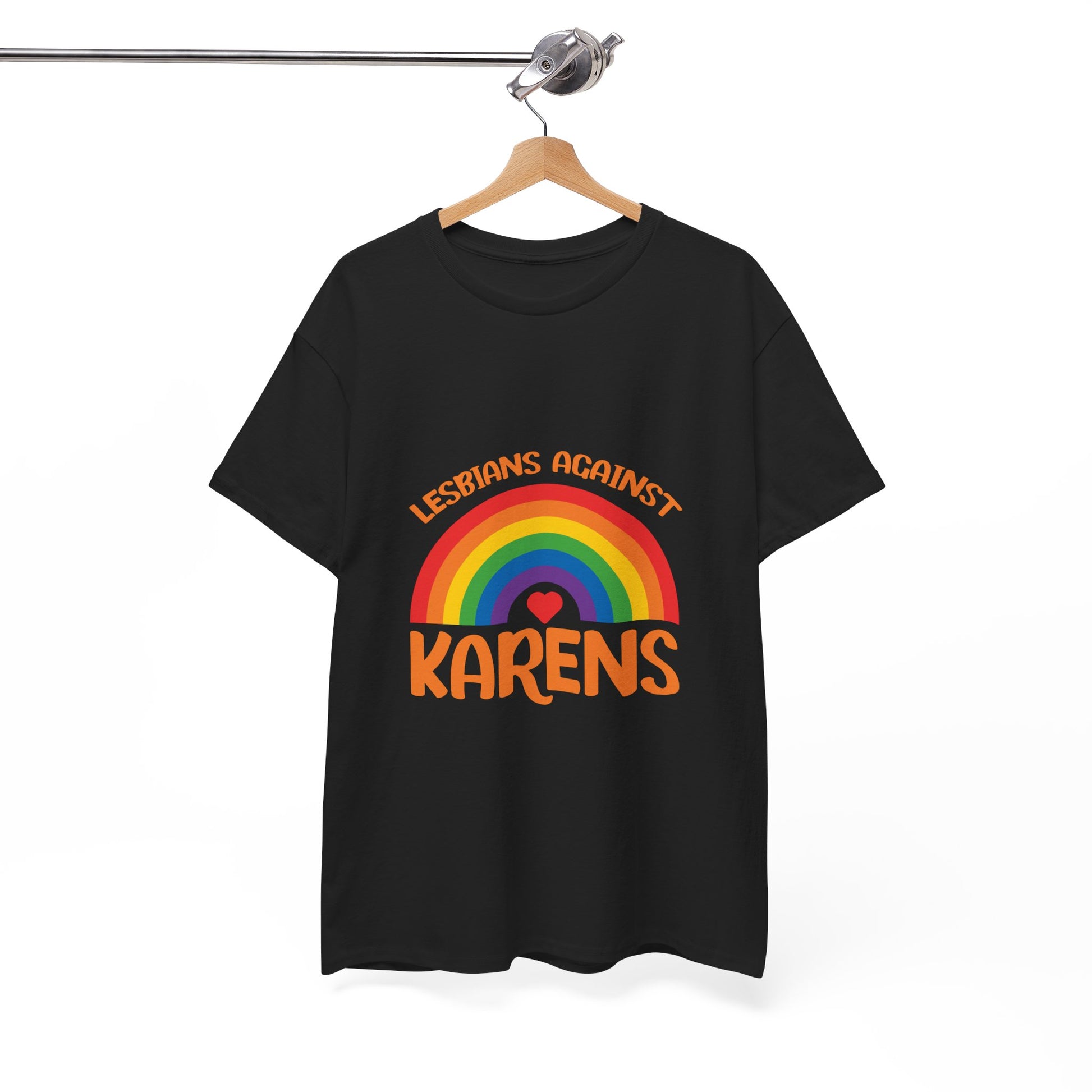 Lesbians Against Karen Trendy Humor Tshrits for Gift Novelty Tee Printify