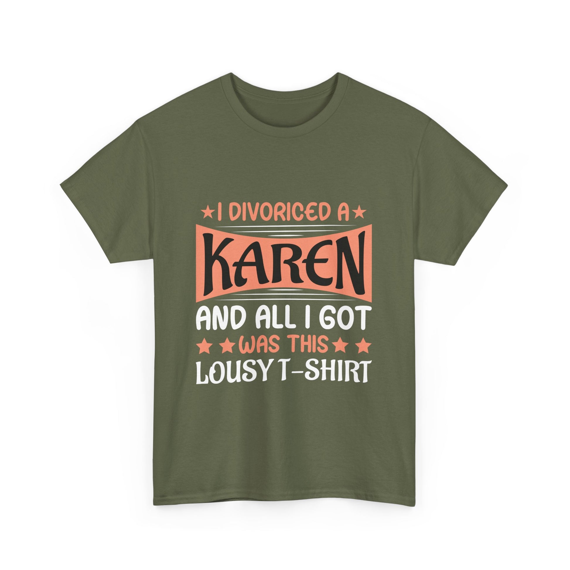 Karen's Collection T-shirt | Unisex Heavy Cotton Tee | I Divorced A Karen And I Got... Printify