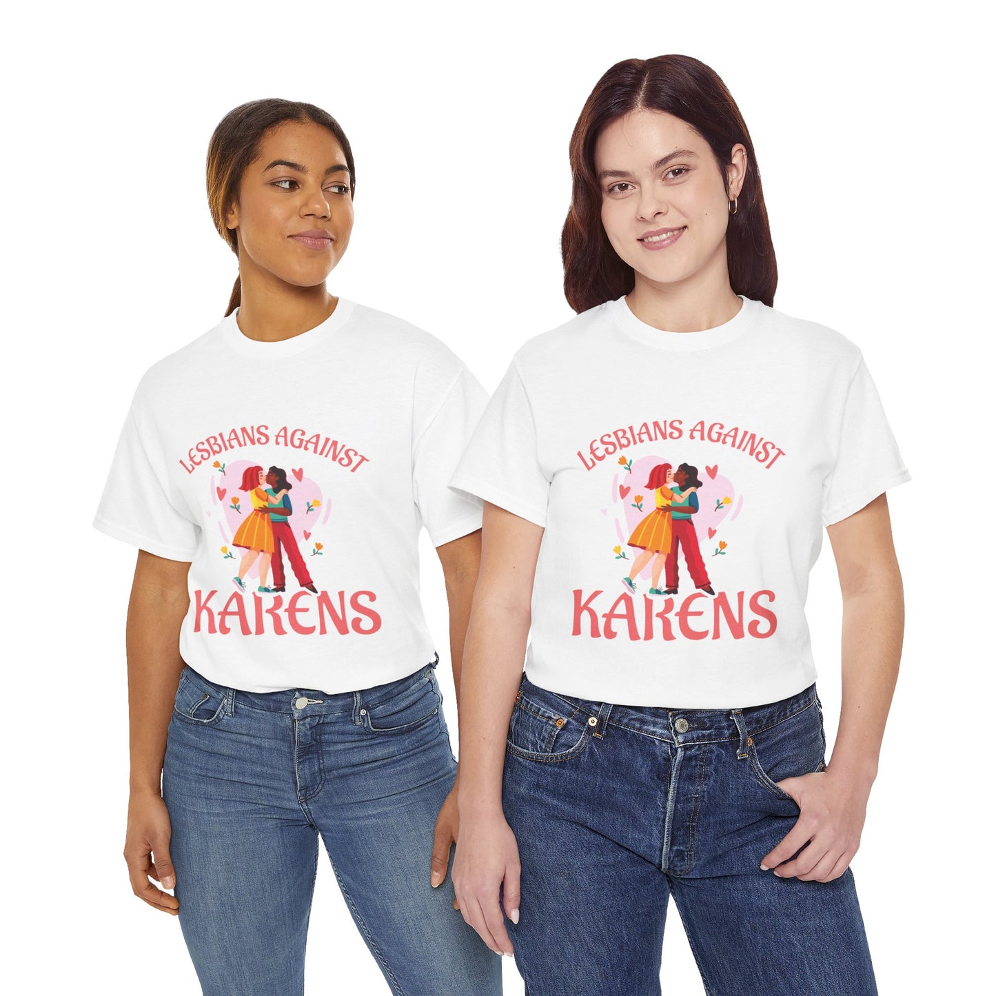 The Karens Collection T-shirts | Unisex Heavy Cotton Tee | Lesbians Against Karen Printify