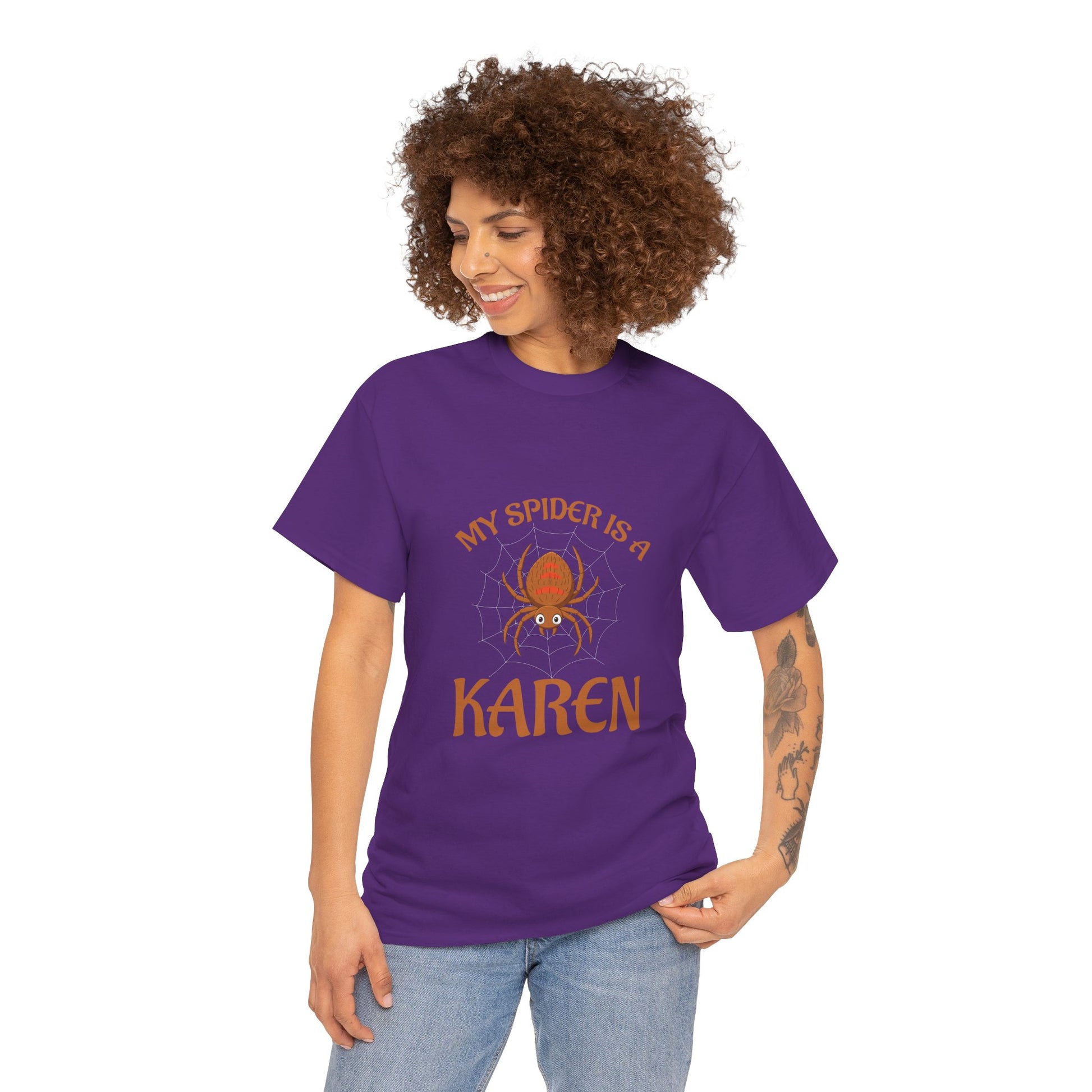 My Spider Is A Karen Funny Humor Lover Novelty Tee Printify
