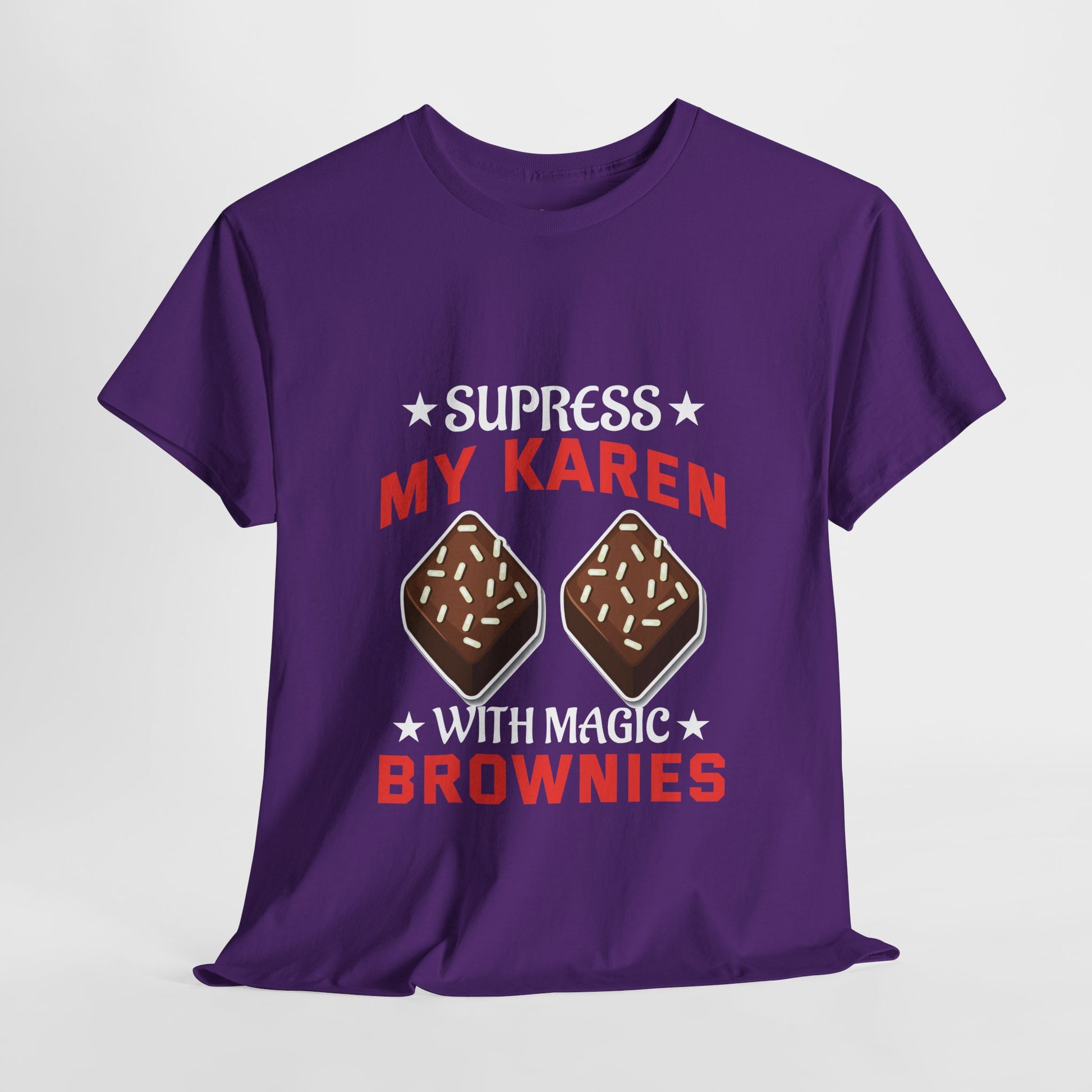 Suppress My Karen With Magic Brownies Humor Novelty tee for Gift Printify