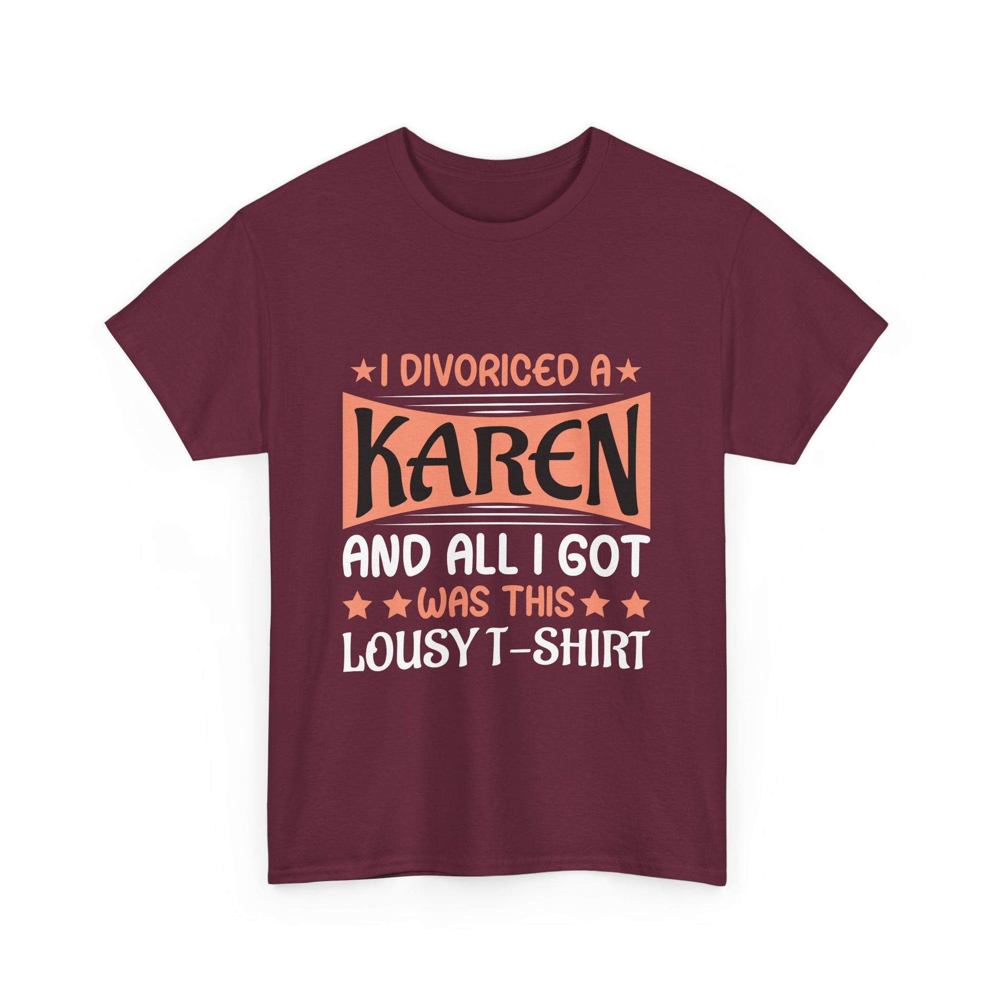 Karen's Collection T-shirt | Unisex Heavy Cotton Tee | I Divorced A Karen And I Got... Printify