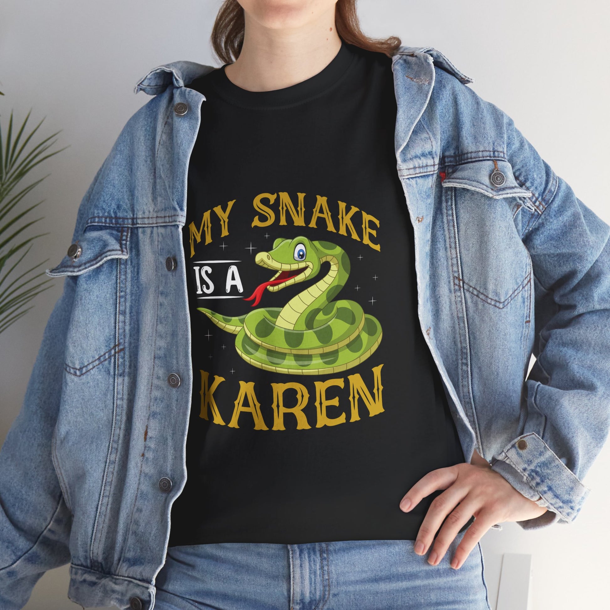 My Snake Is A Karen Humor Animal Lover Novelty Tee Printify