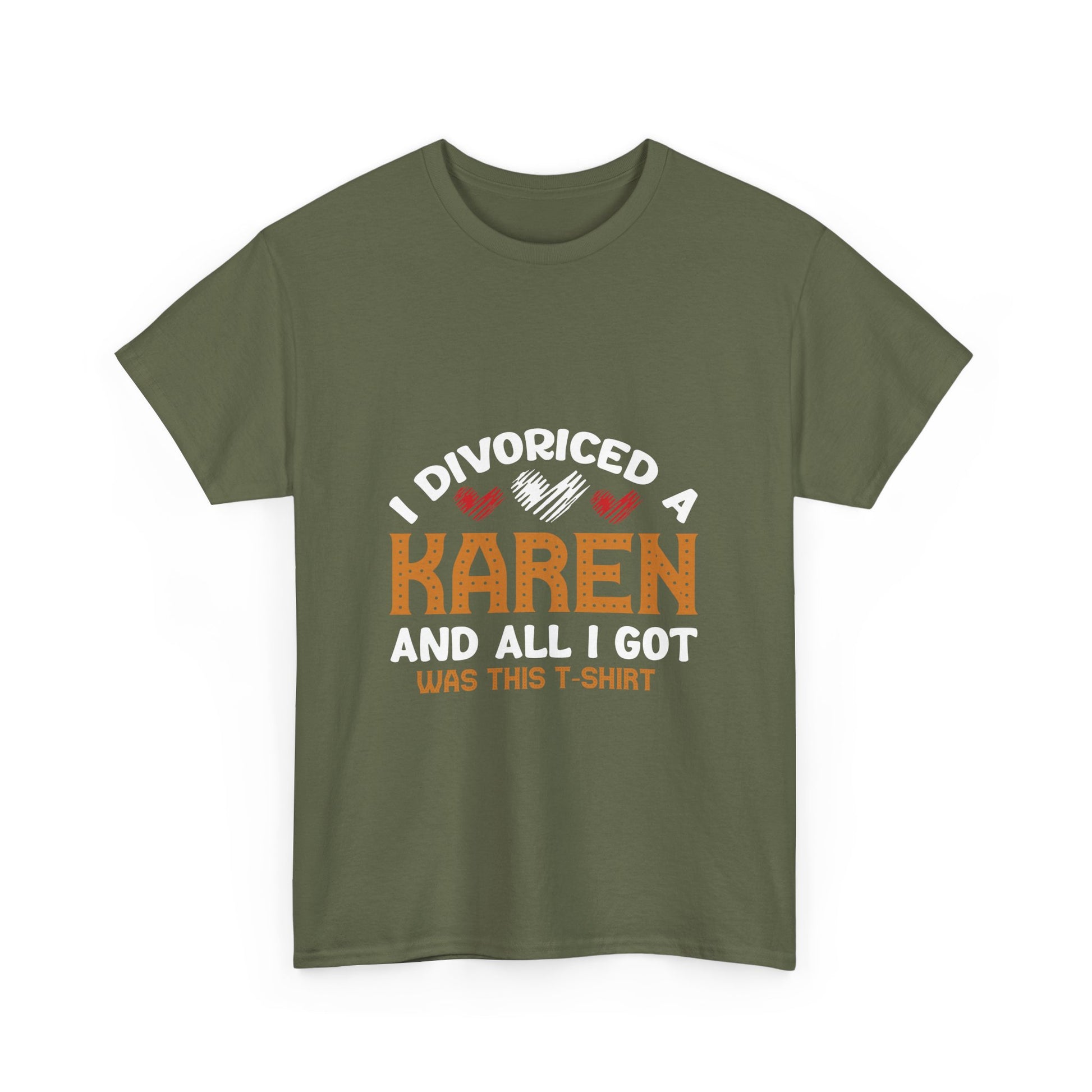 Karen's Collection T-shirt | Unisex Heavy Cotton Tee | I Divorced A Karen And I Got... Printify