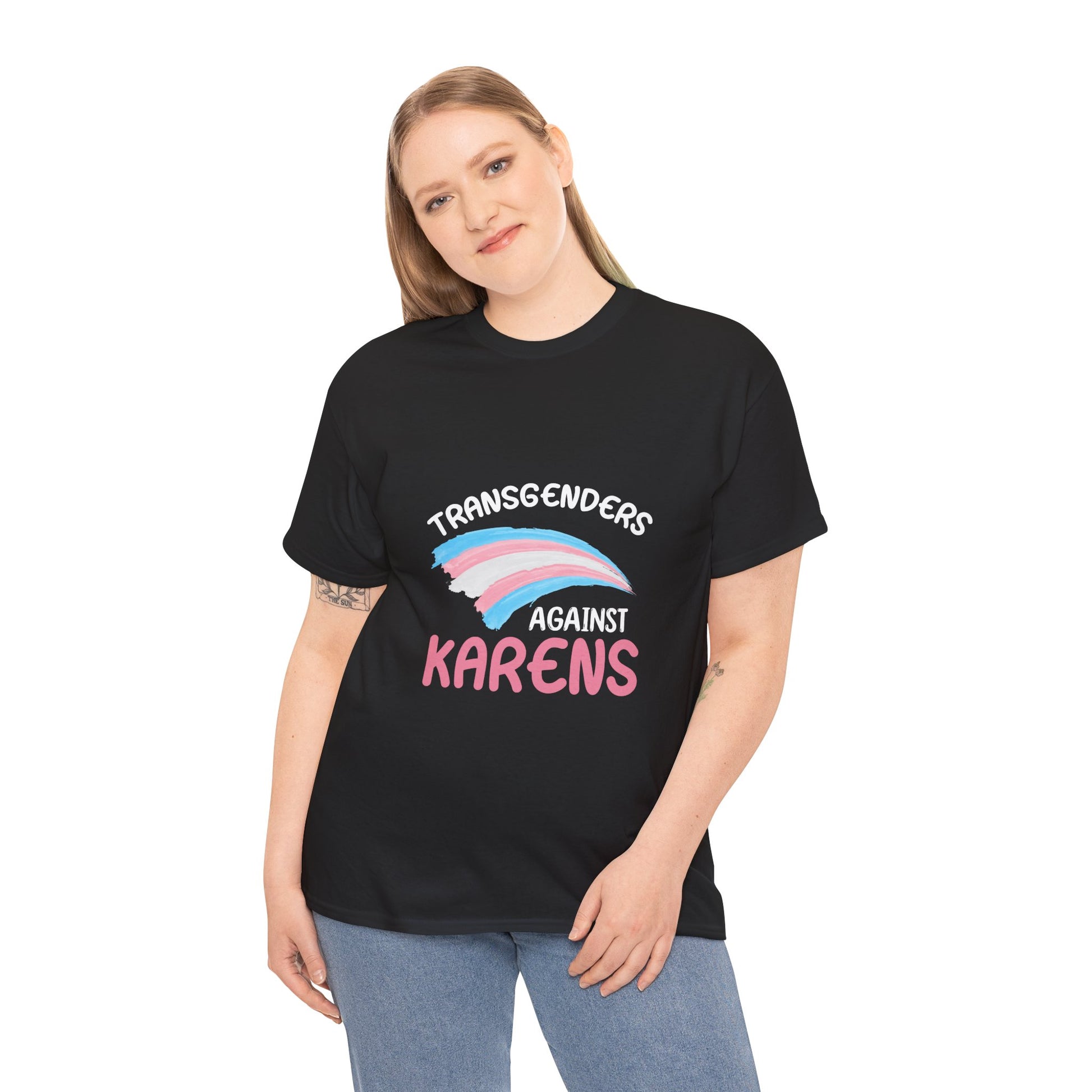 Transgenders Against Karen Funny Humor Novelty T-shirts Printify