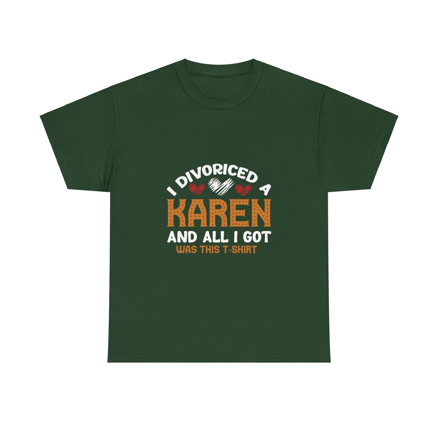 Karen's Collection T-shirt | Unisex Heavy Cotton Tee | I Divorced A Karen And I Got... Printify